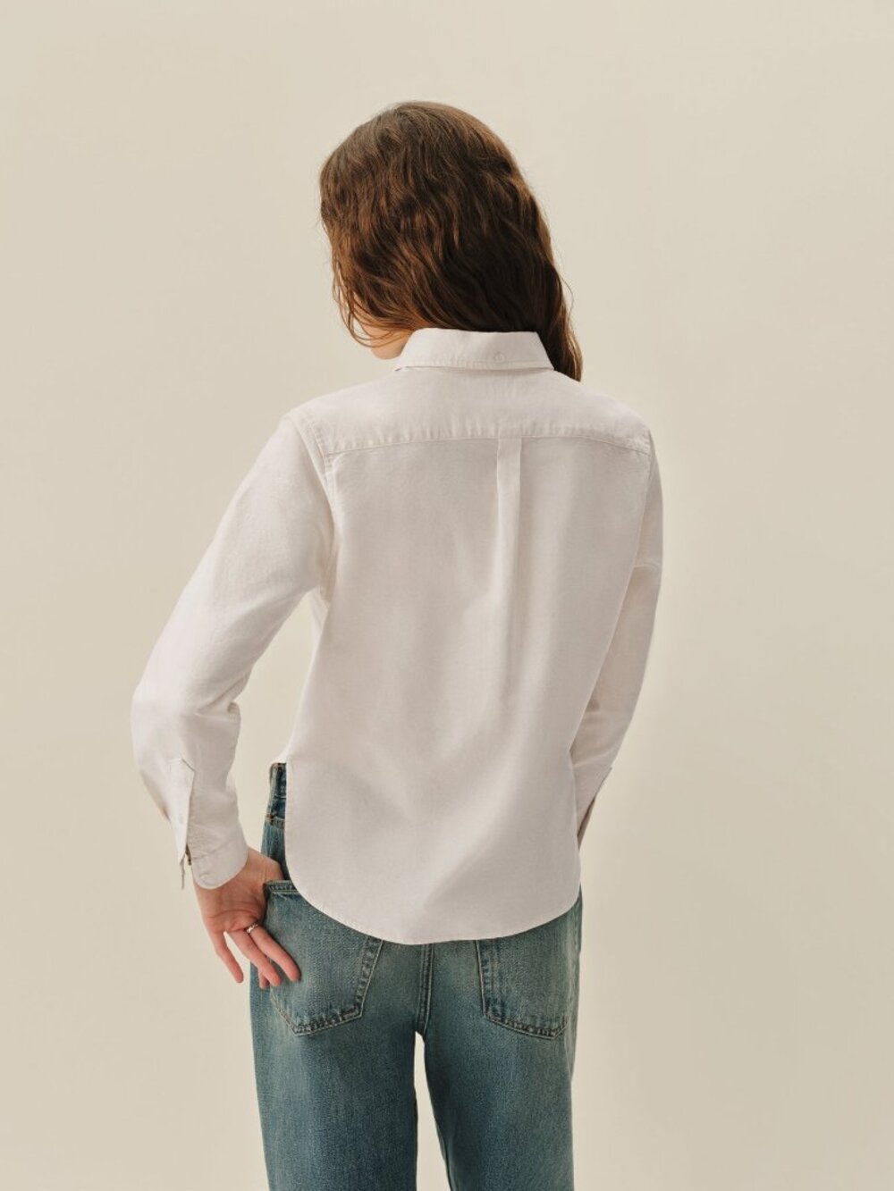 Buck Mason California Oxford Prep Shirt in White Size XS - Picture 2 of 5
